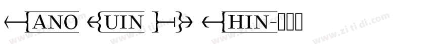 Wano Quin FR Thin字体转换